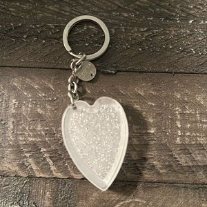 Swarovski heart key chain